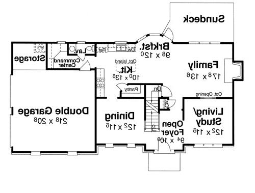 First Floor image of Oxford House Plan